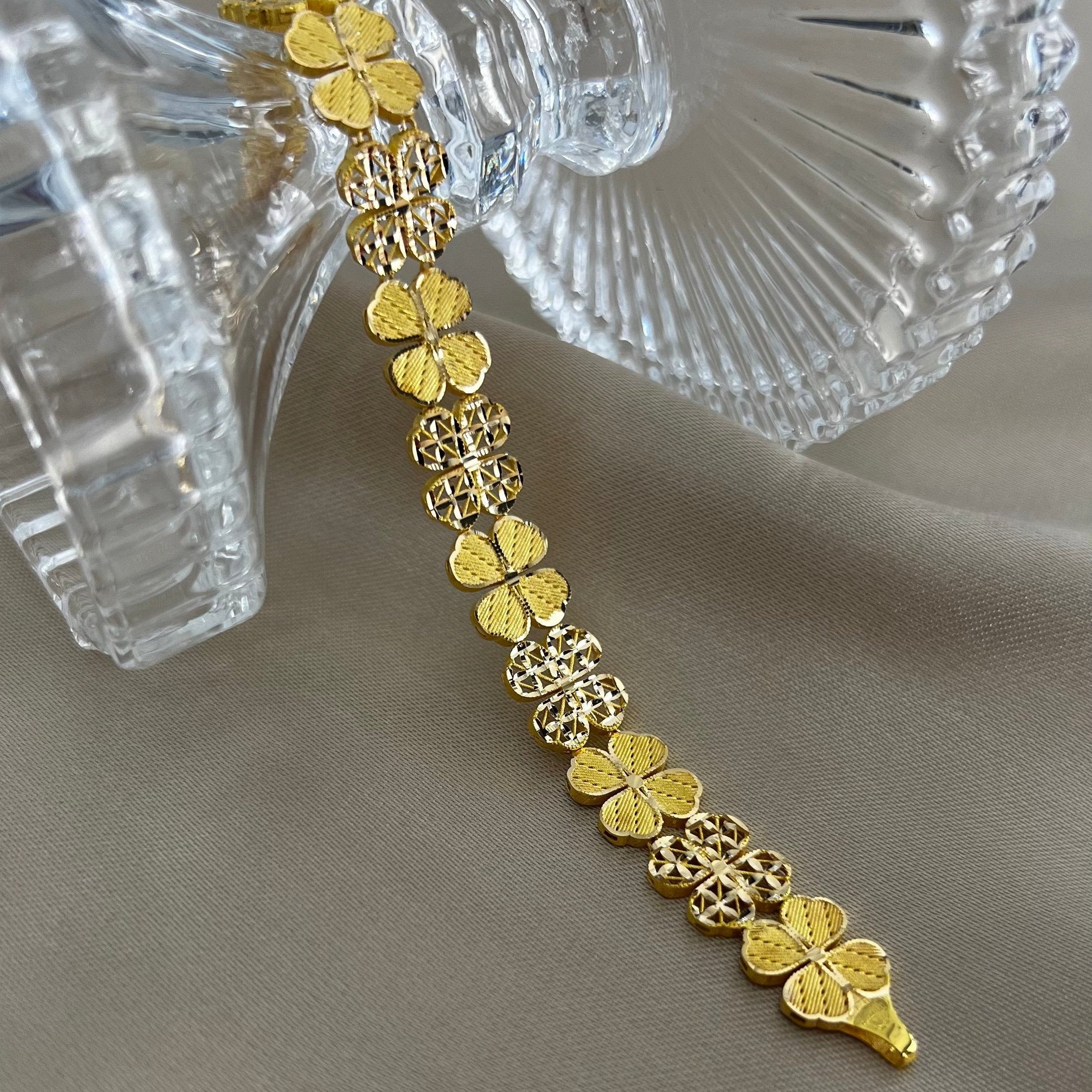 Kelebek X Yonca Bileklik