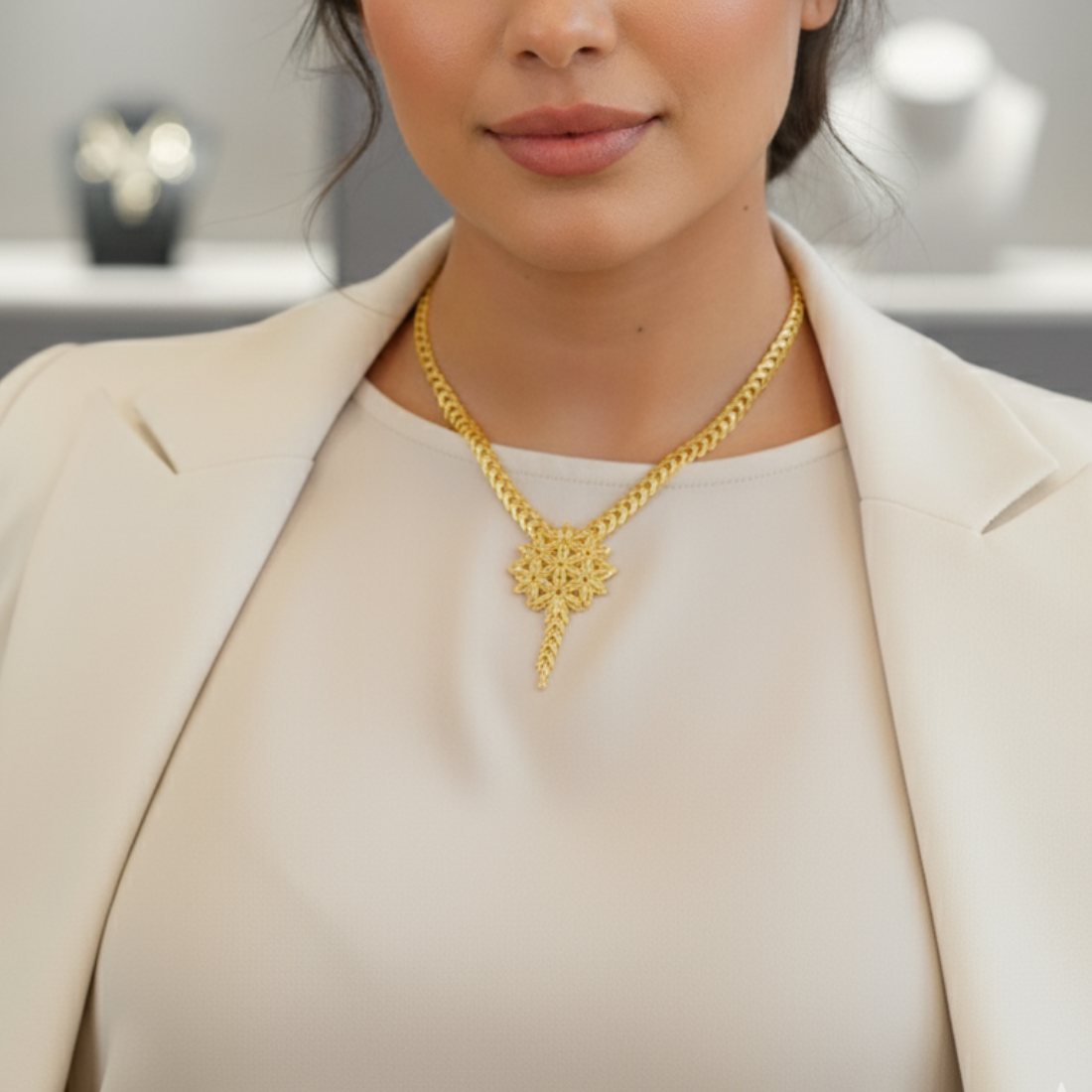 22 K ALTIN BAŞAK SET