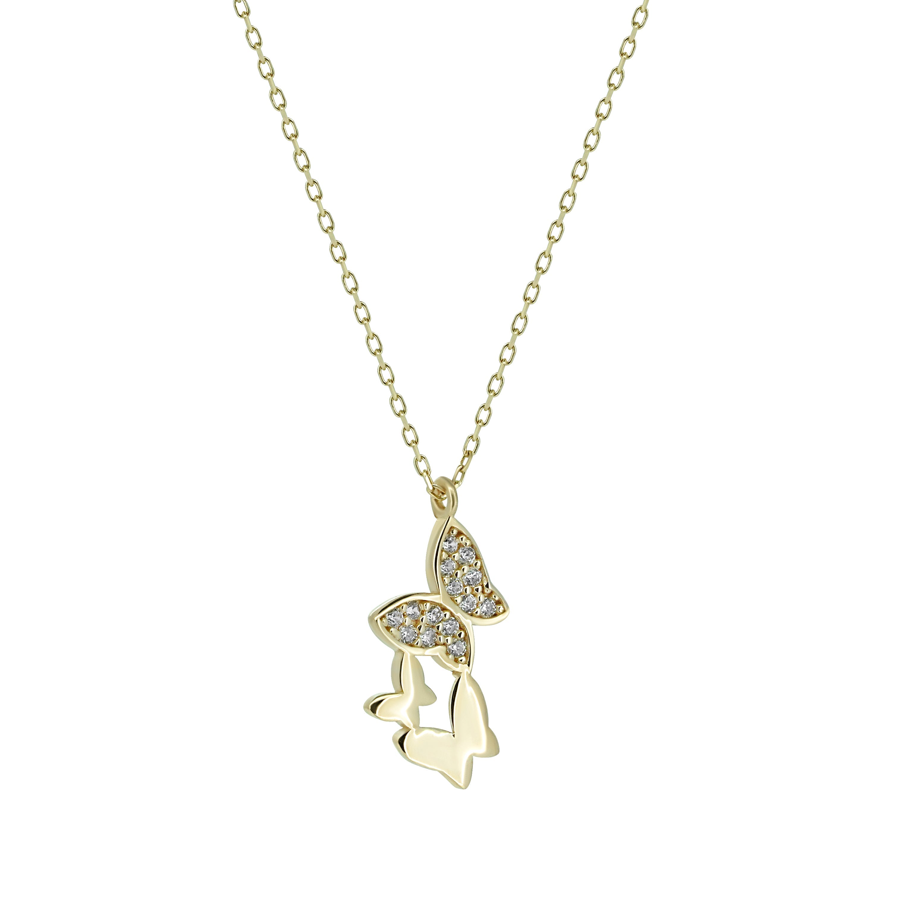 14K KELEBEK KOLYE